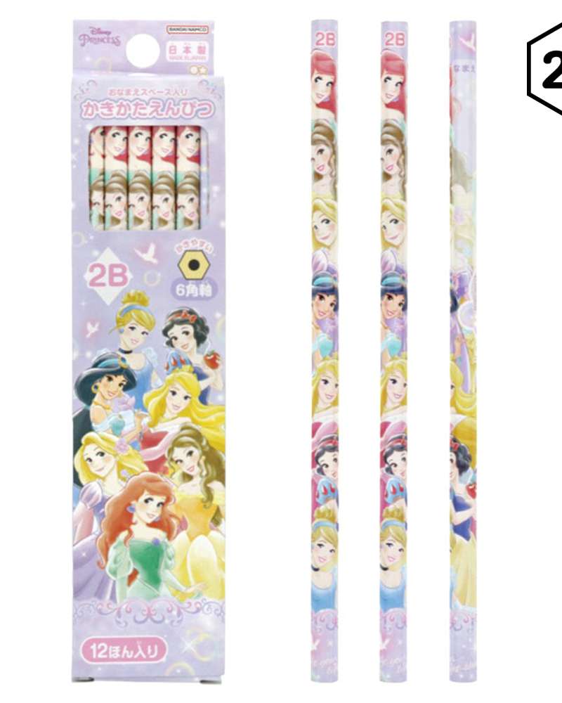 Princess Character 2B Pencil 12-Piece Set (School 23)