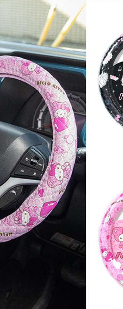 Hello Kitty Character Vehicle Steering Wheel Cover