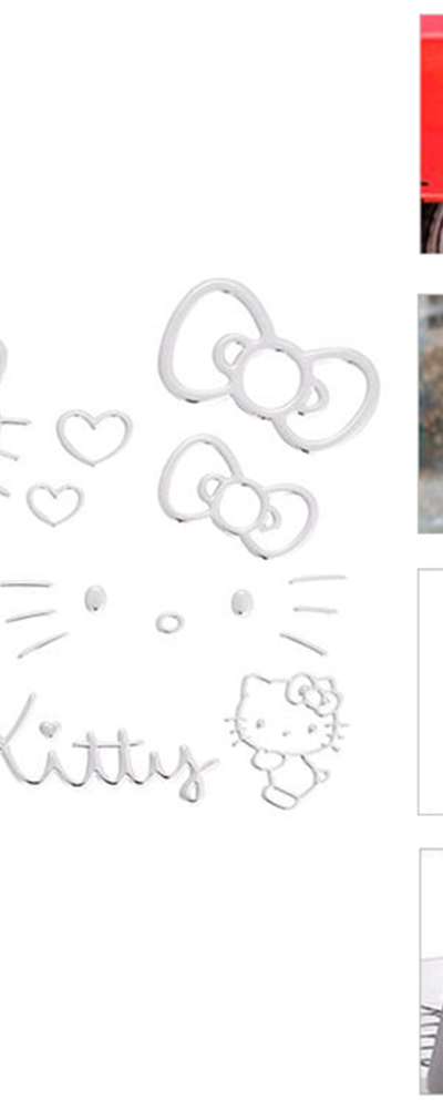 Hello Kitty Character Vehicle Emblem Sticker (Japan) 866715