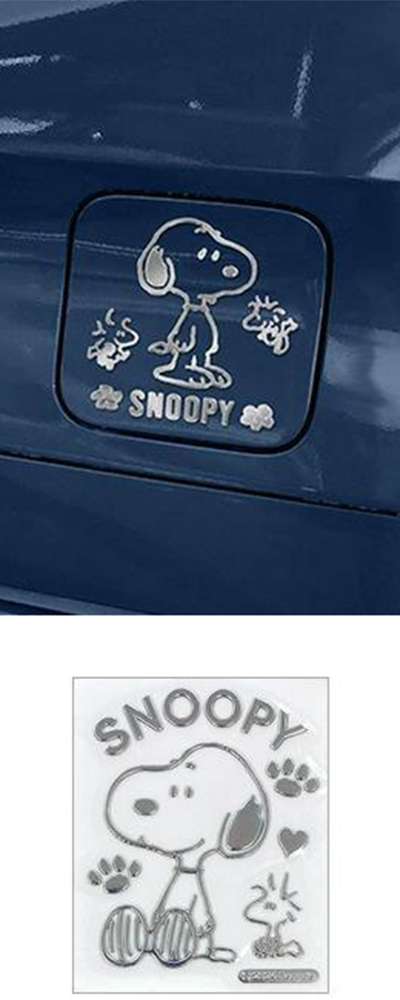 Snoopy Character Vehicle Emblem Sticker (Japan)