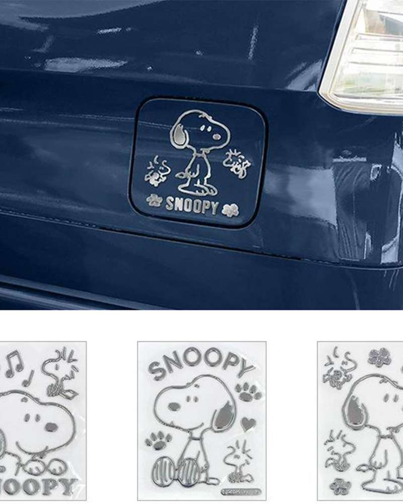 Snoopy Character Vehicle Emblem Sticker (Japan)