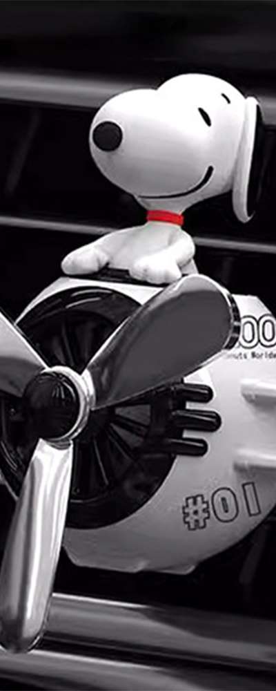Snoopy Character Airplane Car Air Freshener (White) 903363