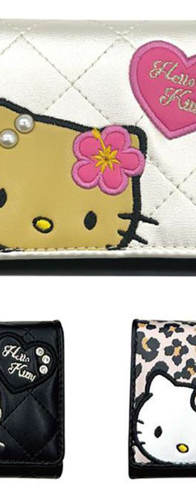 Hello Kitty Character Compact Trifold Wallet (Wappen)