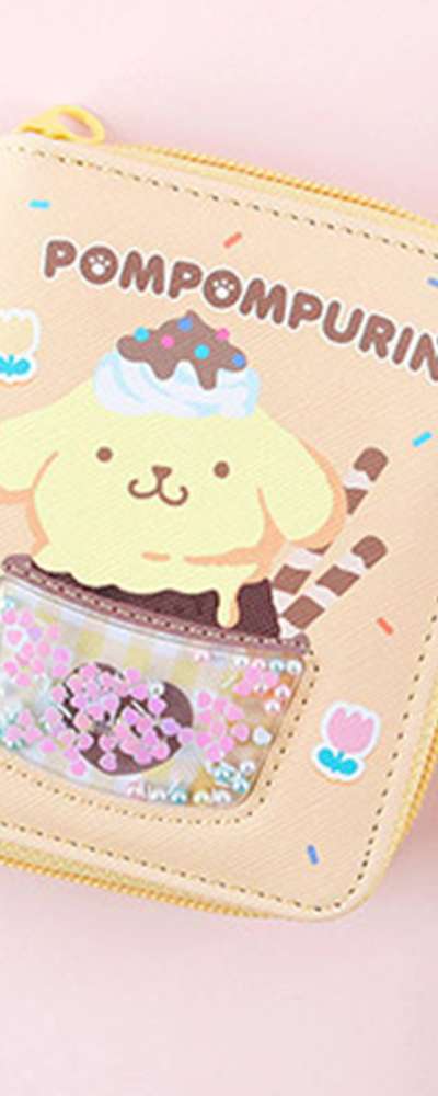 Pompompurin Character Sweetie Strap Wallet Children's Wallet 785345