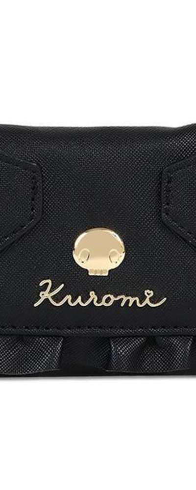 Kuromi Character Mini 3-Fold Wallet (Lomi Kyuu Room) - Japan Edition