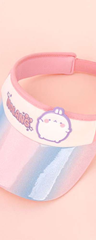 Molang Character Hello Pin Cap Sun Cap Hat 770082