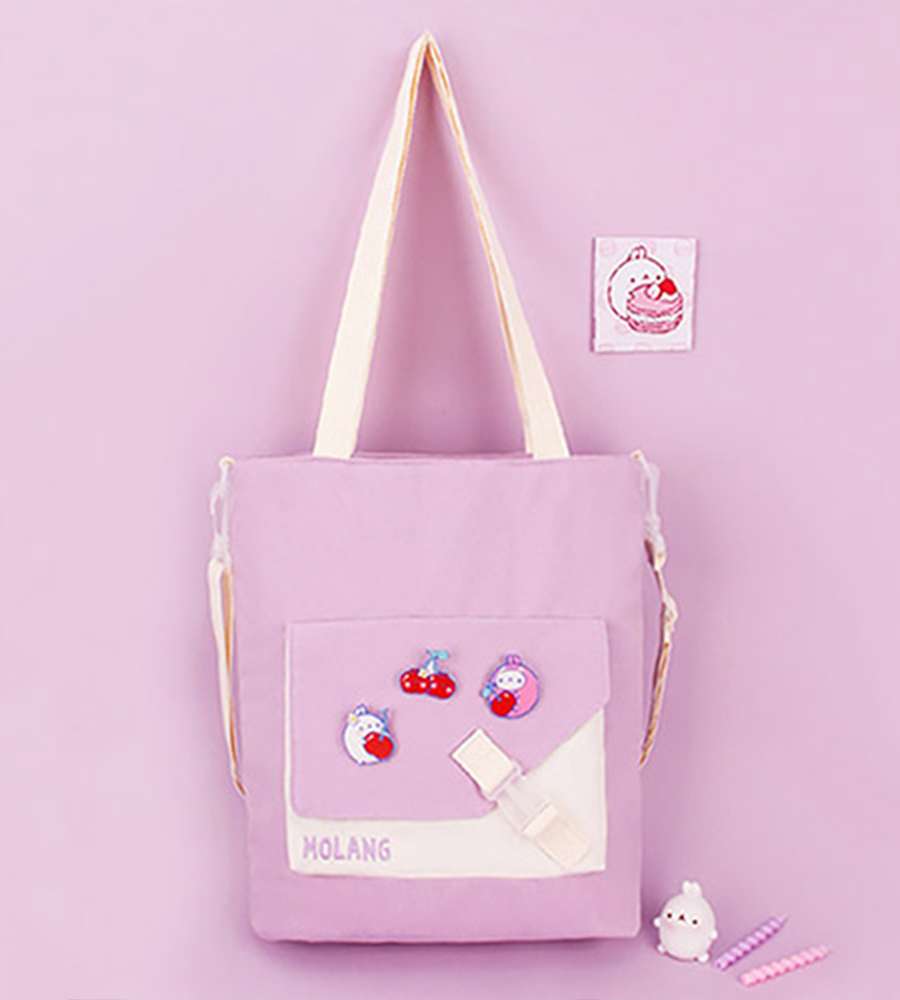 Molang Character Badge Point Pouch Shoe Bag 769055