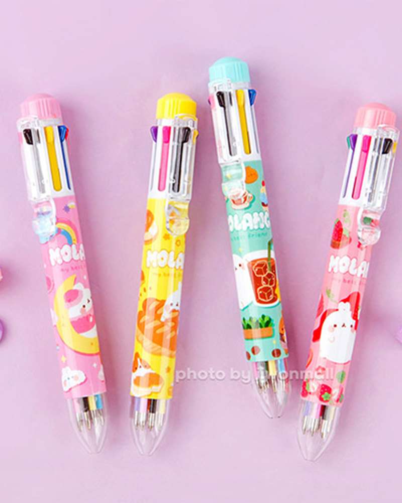 Mollang Character Daily 8-Color Ballpoint Pen 4-Piece Set 021076