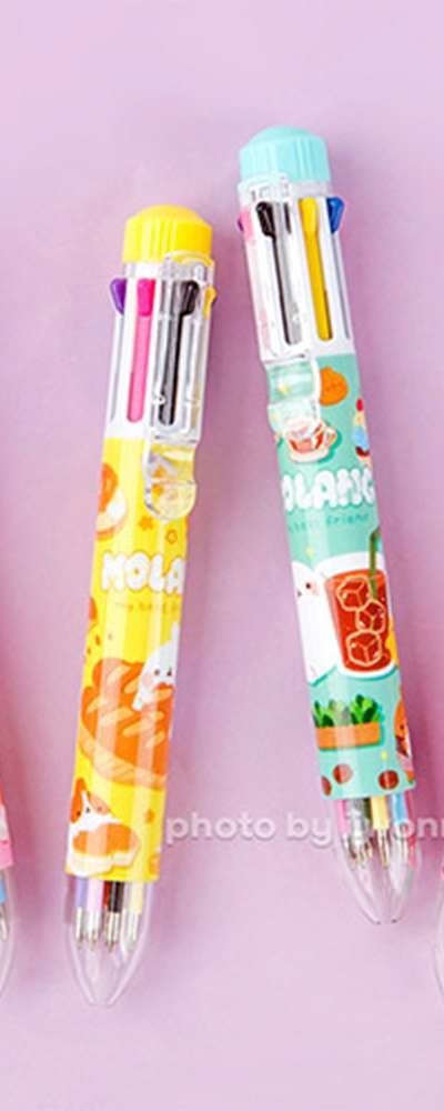 Mollang Character Daily 8-Color Ballpoint Pen 4-Piece Set 021076