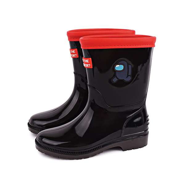 Among Us Crewmate PVC Character Kids Rain Boots (Black) 010273