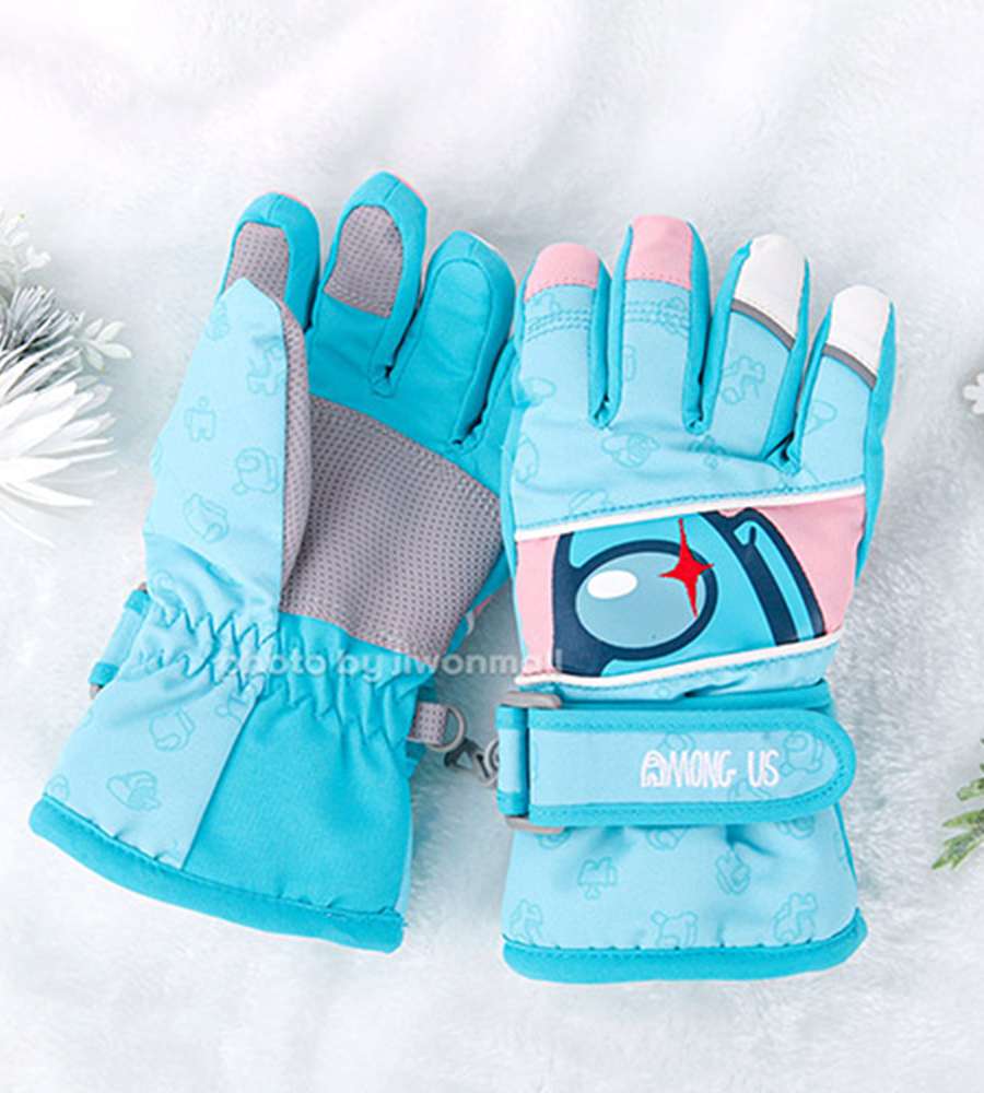 Among Us Character Star Oz Thermal Gloves (Mint) 942611