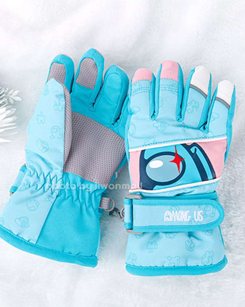 Among Us Character Star Oz Thermal Gloves (Mint) 942611