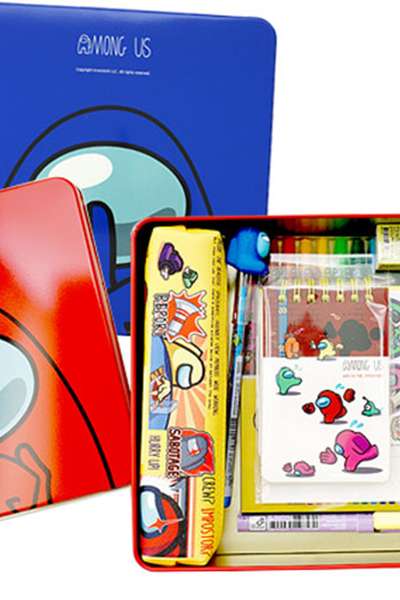 Among Us Character Tin Case Stationery Set (Random Shipment) 128979