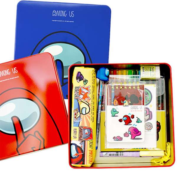 Among Us Character Tin Case Stationery Set (Random Shipment) 128979