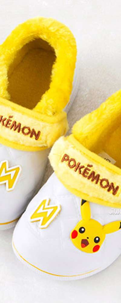 Pokémon Pikachu Character Sting Warm Indoor Slippers for Kids 543700