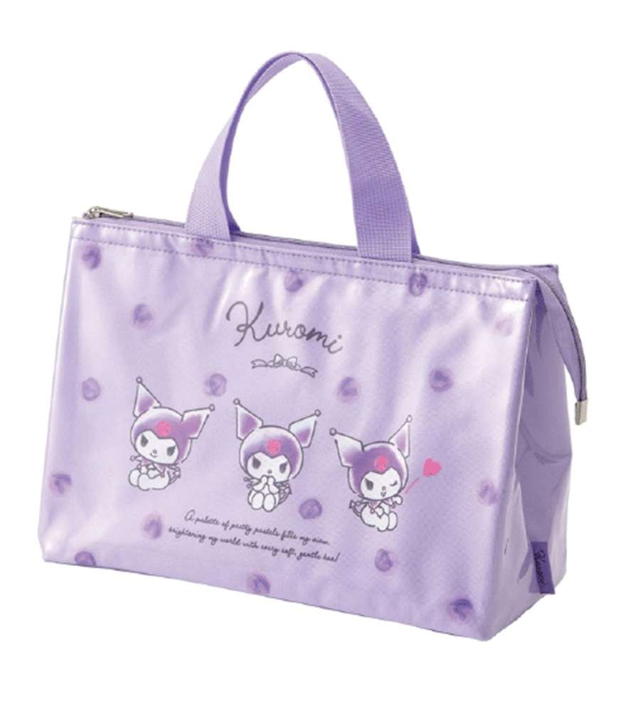 Kuromi Character Watercolor Cosmé Vinyl Cover Insulated Lunch Bag (Model 695179)