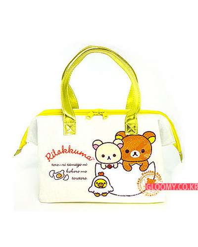 Rilakkuma Cooking Master Small Insulated Bag [Yellow Handle]