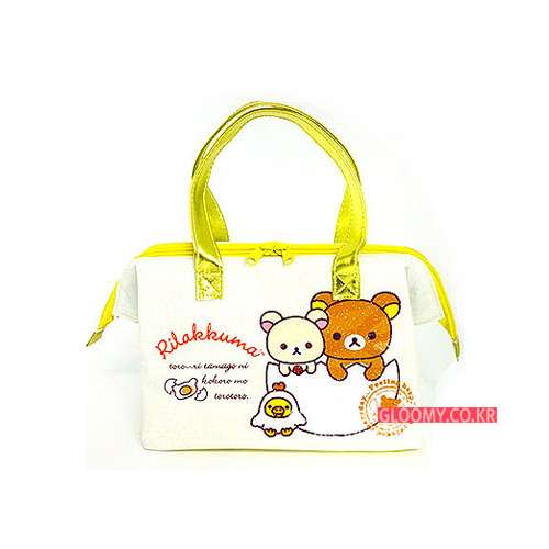 Rilakkuma Cooking Master Small Insulated Bag [Yellow Handle]