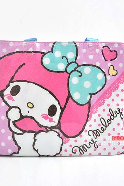 My Melody Insulated Lunch Bag with Blue Handle (Japan)