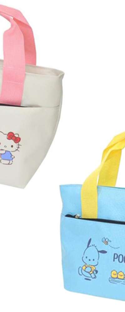 サンリオ ハローキティ ポムポムプリン キャラクター ポケット クーラーバッグ 保冷バッグ
