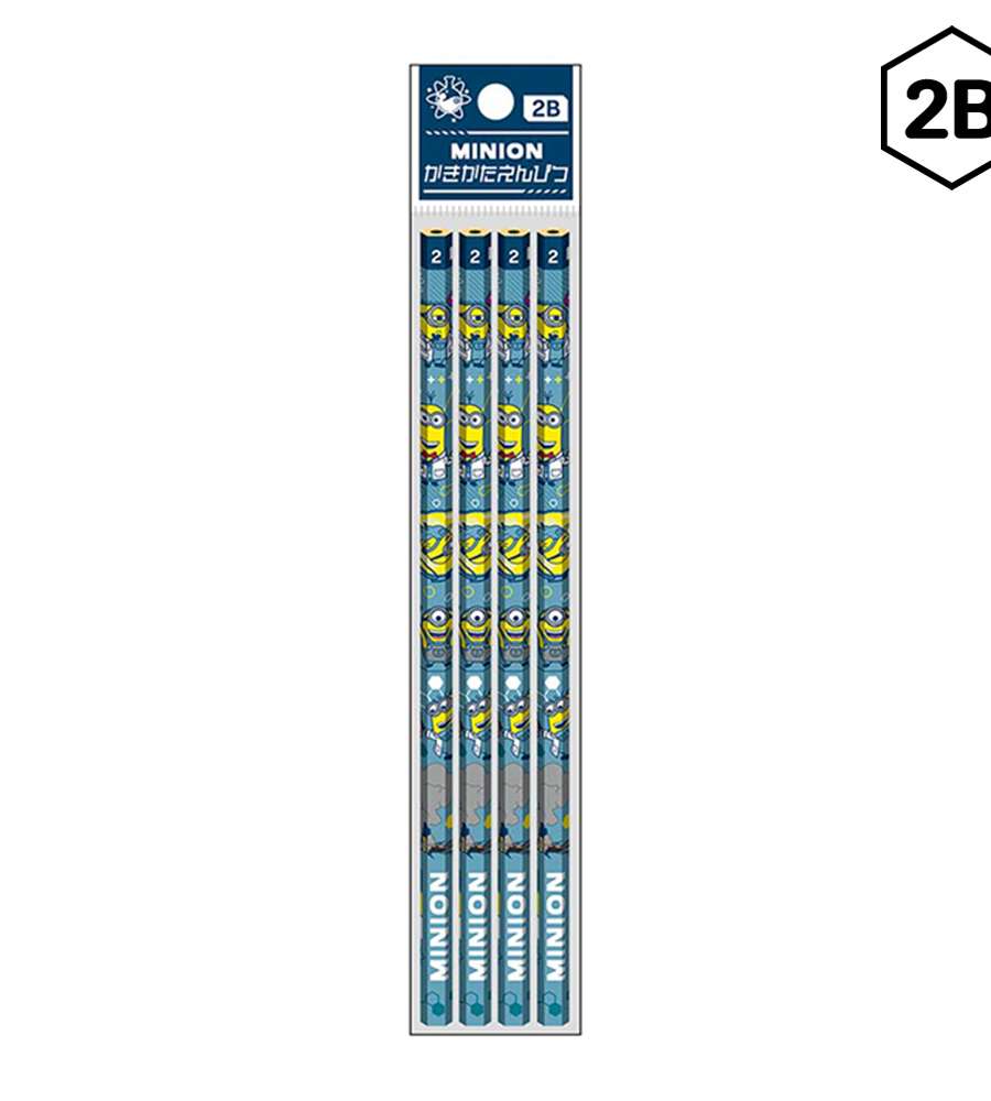Minions Character 2B Pencil 4-Piece Set (School23)