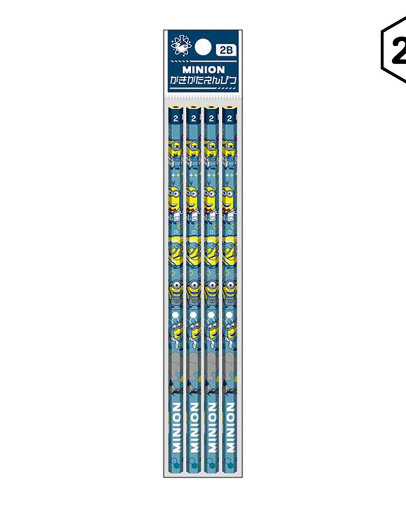 Minions Character 2B Pencil 4-Piece Set (School23)