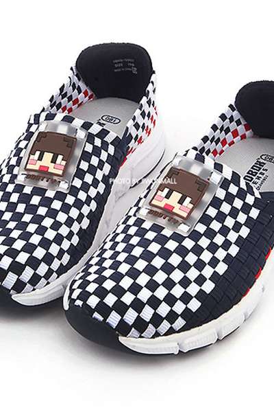 Sandbox Dotty Transparent Patch Motif Children's Sneaker 39339