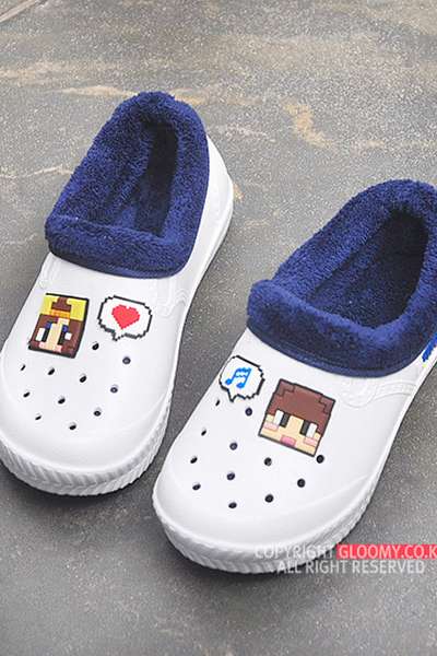 Sandbox Winter Warm Indoor Slippers (Navy) - Kids Indoor Slippers