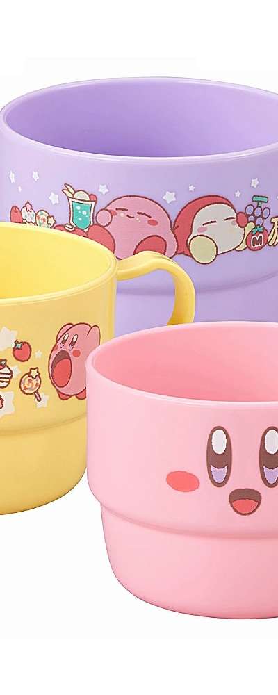 Kirby Character Stacking Handle Cup 3-Piece Set