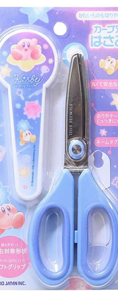 Kirby Character Curved Blade Cap Scissors (Twinkling Star) (067713)