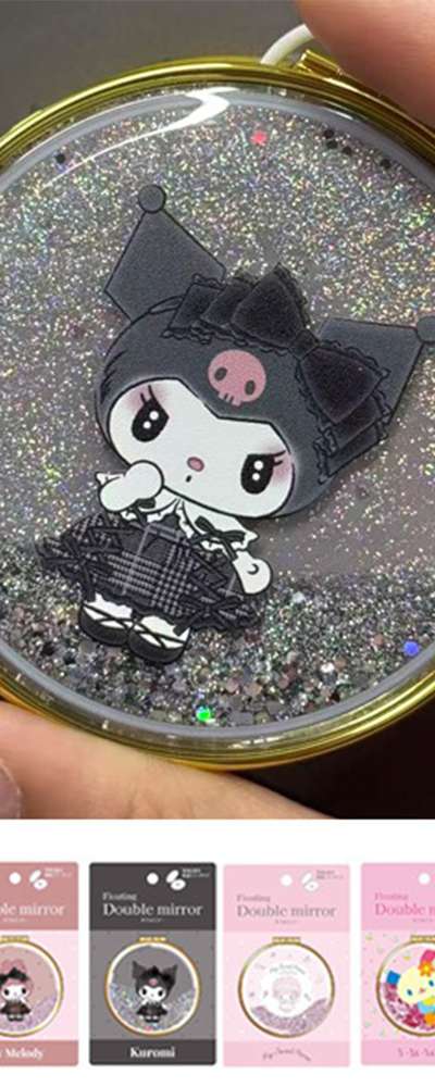Sanrio Character Floating Double Compact Mirror