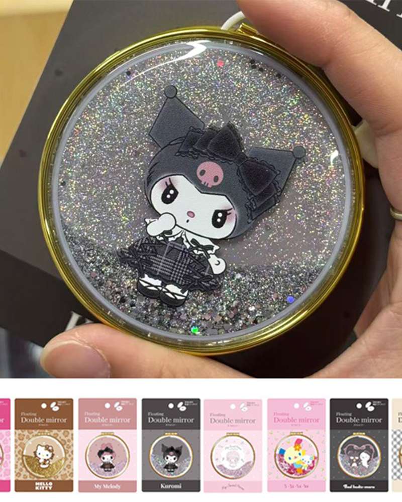 Sanrio Character Floating Double Compact Mirror