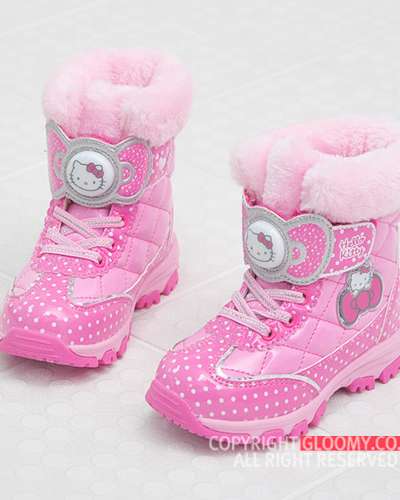 Hello Kitty Shirley 2 Light-Up Children's Boots [Pink] [Size H]