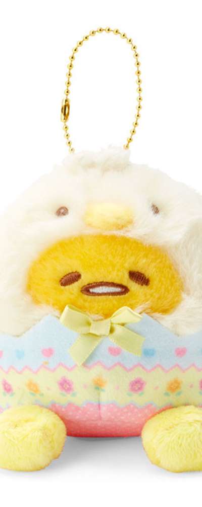 Gudetama Character Mascot Keyring Bag Charm (Easter)