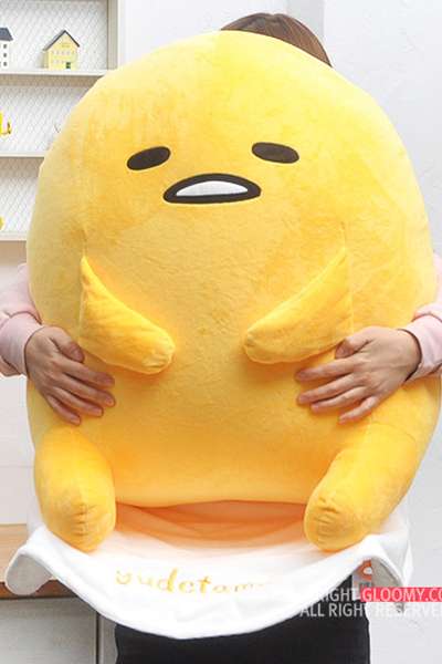 Gudetama Plush Doll (Jumbo Size) Sitting Pose
