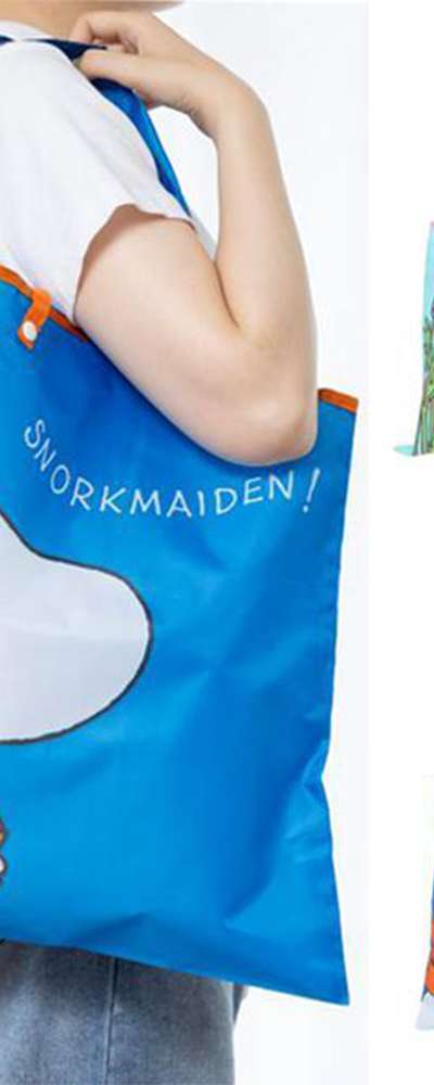 Moomin Character Shopping Bag Market Tote Basket