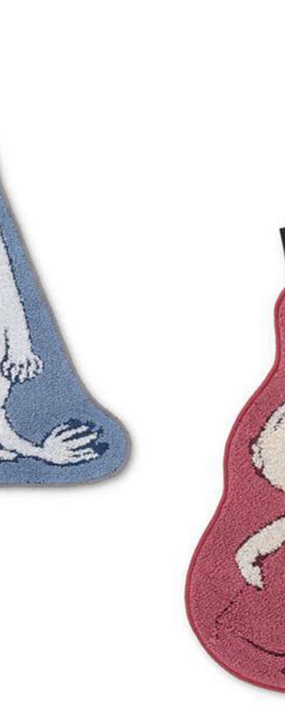 Moomin Character Design Cut Hand Towel Handkerchief (Japan)
