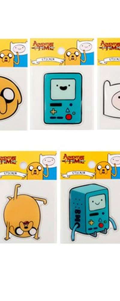 Adventure Time Character Domed Sticker 3-Pack Set (Random Design) 996736