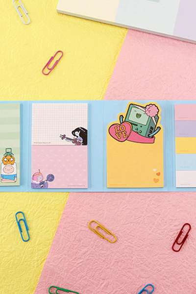 Adventure Time Sticky 4-Section Adhesive Memo Pad 070107