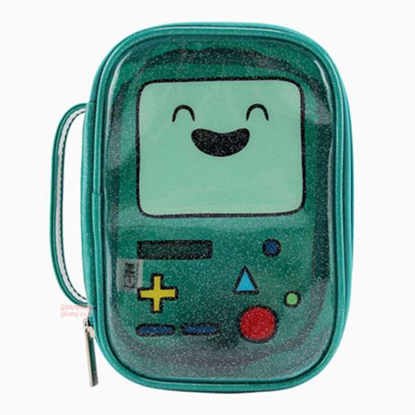 Adventure Time BMO Sparkly Round Square Pouch 071548