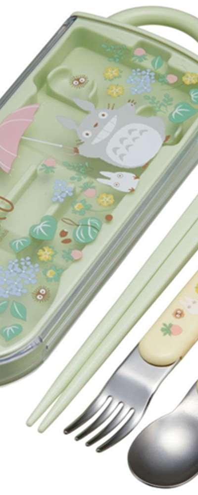 Totoro Character Walk Slide Trio Utensil Set (Japan) 567285