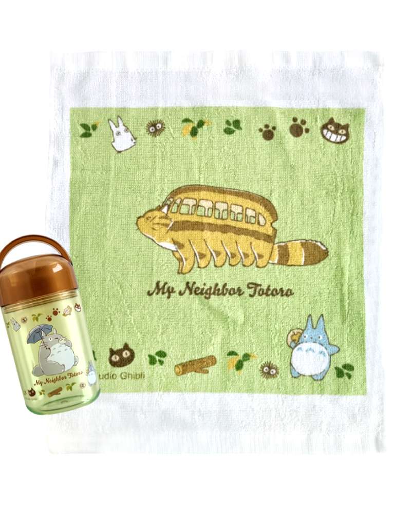 Totoro Cat Bus Character Portable Handkerchief Case Set (Japan) 649646