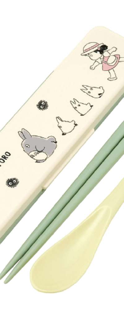 Totoro Character Noise-Reducing Combo Utensil Set 18cm (Japan) 658556