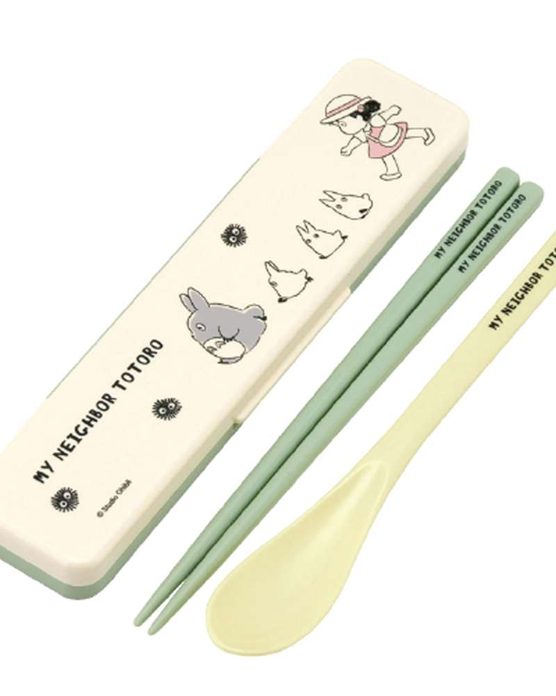 Totoro Character Noise-Reducing Combo Utensil Set 18cm (Japan) 658556