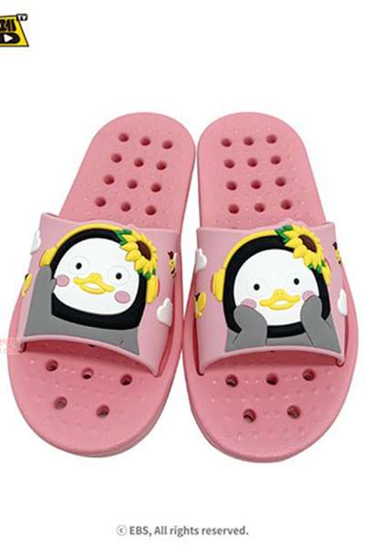 Pengsu 3D Children's Bath Slippers (Flower Pink) (210mm) 003145