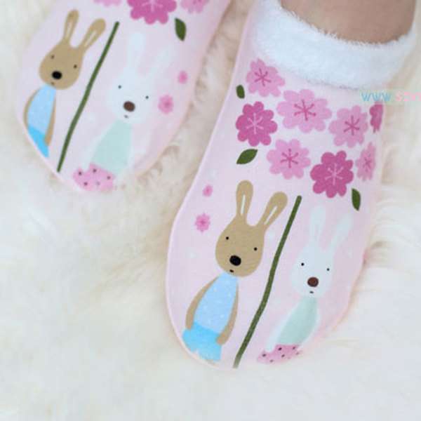 LeShukre Fur Sleep Slippers (Light Pink Cherry Blossom) Toddler Slippers