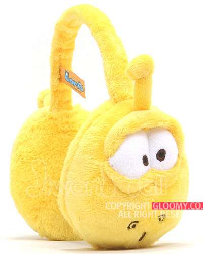 Larva Character Plush Ear Warmer [Yellow]