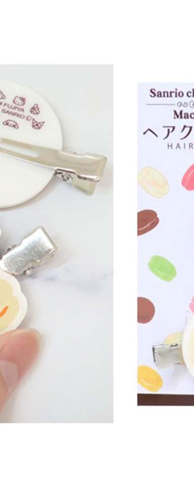 Peko-chan Character Bangs Hair Pin 2-Piece Set (Japan)