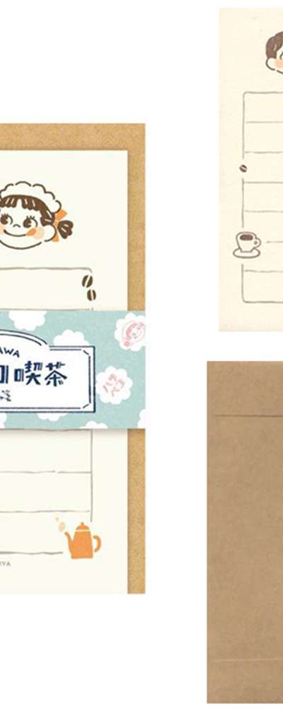 Peco-chan x Furukawa Shiko Character Message Card Set