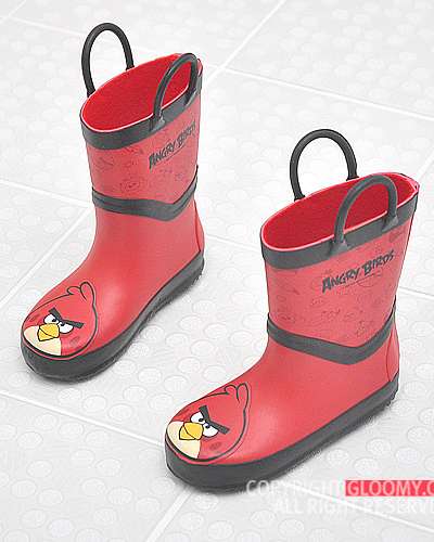 Angry Birds Children's Rubber Rain Boots